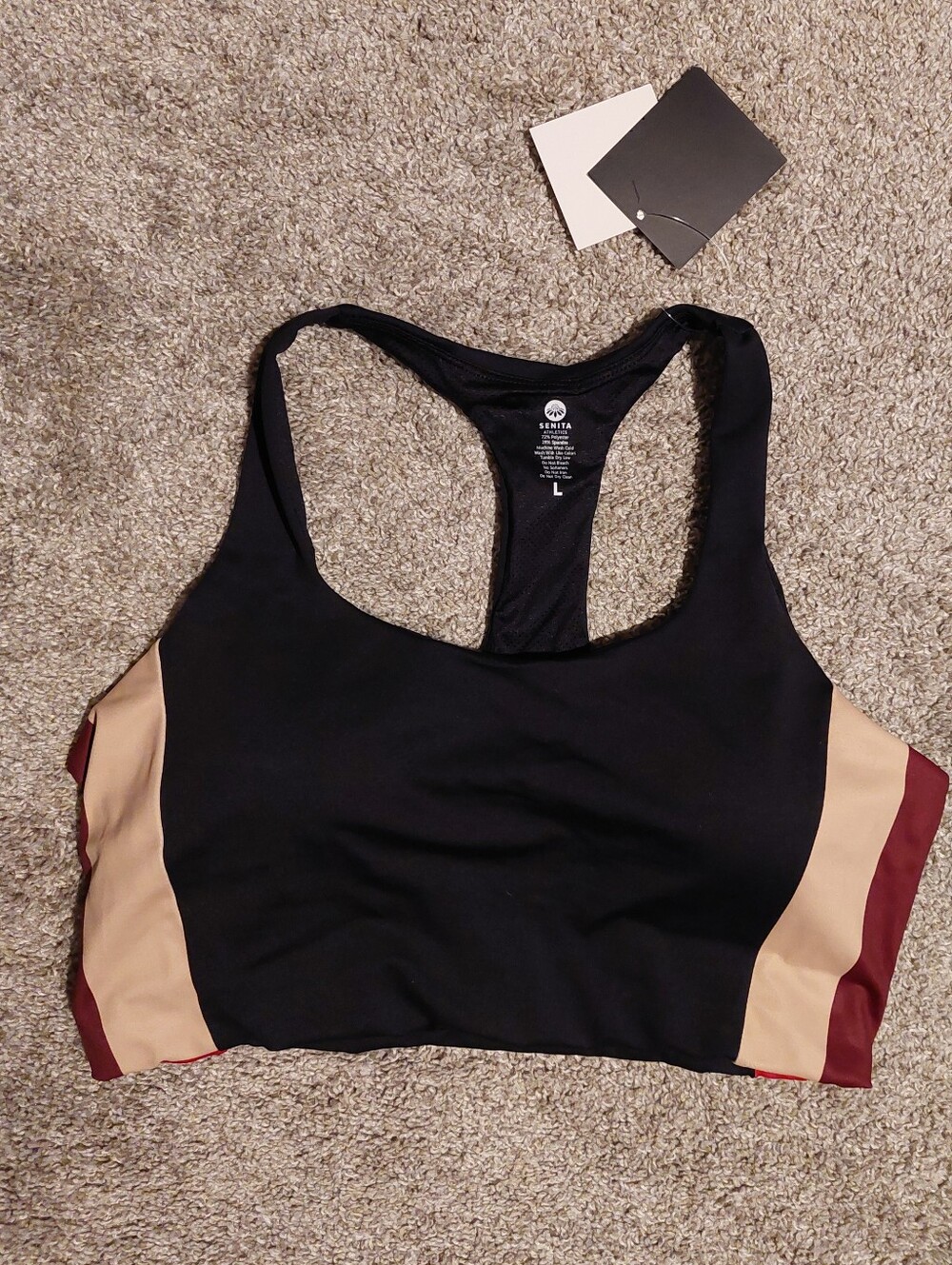 Colorblock Racerback Sports Bra
